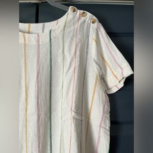 NWOT women’s christopher & banks linen blend top, size petite large